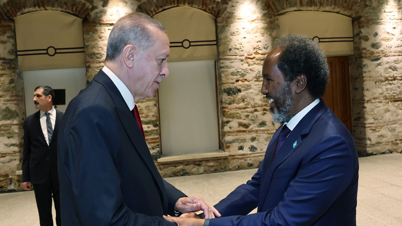 Cumhurbaşkanı Erdoğan, Somali Cumhurbaşkanı Mahmud ile görüştü