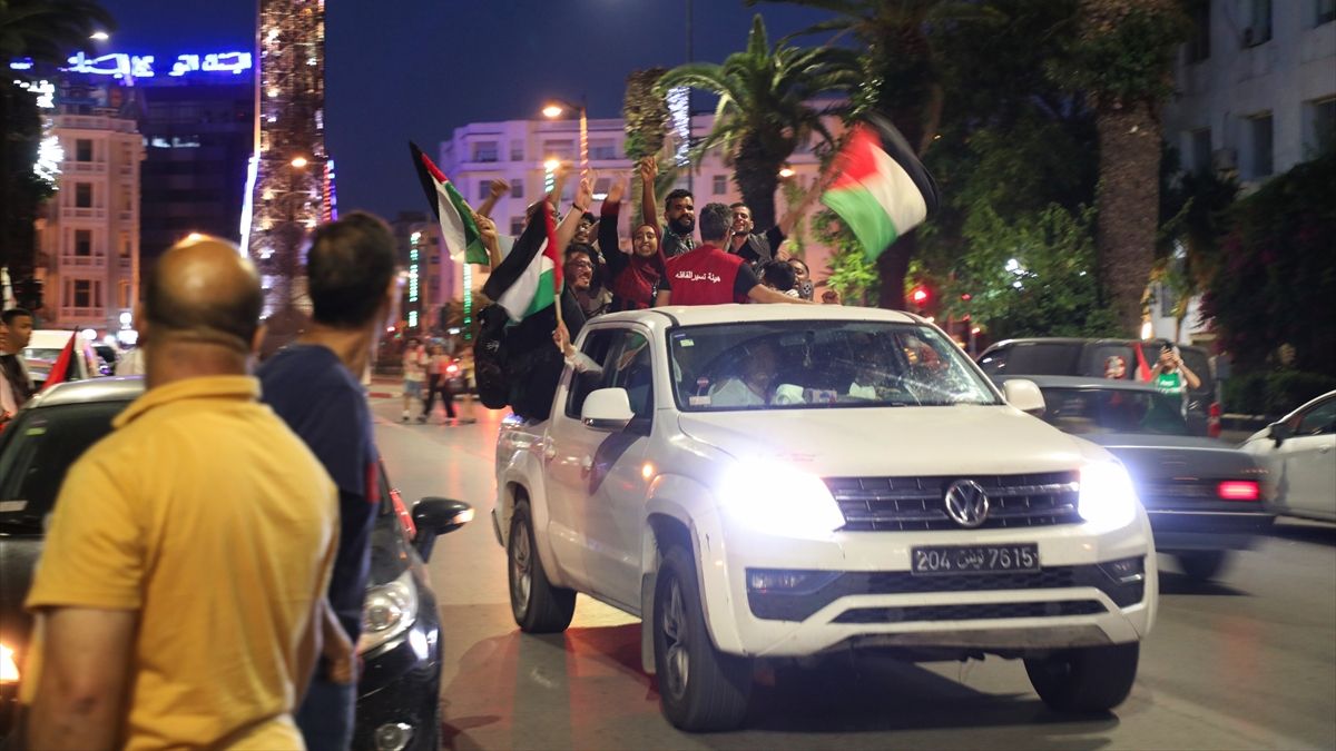 Mağrip Direniş Konvoyu Tunus’tan Gazze’ye doğru yola çıktı