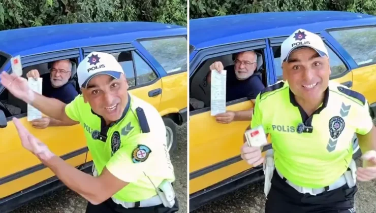Sosyal medyada videolar paylaşan trafik polisi görevden uzaklaştırıldı