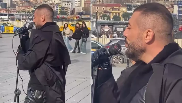 İstanbul’un göbeğinde şarkı söyledi, kim olduğunu fark eden şaştı kaldı