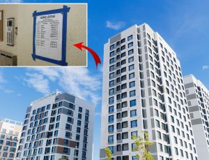 Apartman panosuna “borçlu listesi” asan yandı