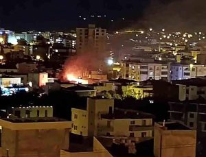Mersin’de ev yangını