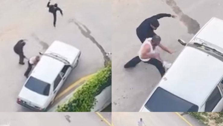 Mersin’de sokak ortasında taşlı saldırı