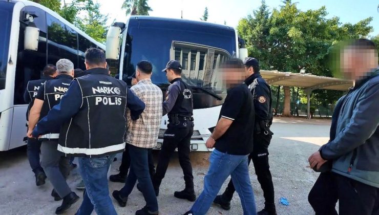 Mersin’de zehir tacirlerine darbe: 13 gözaltı