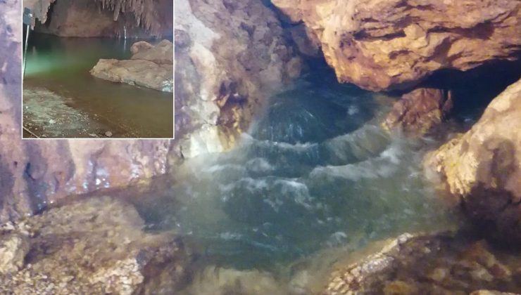 Yer altı kaynağı patladı, dünya harikası 13 yıl sonra su ile doldu