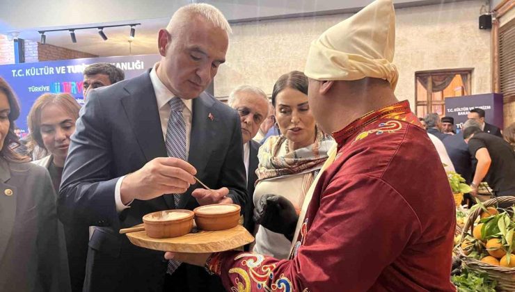 Bakan Ersoy: “Turistler artık gastronomi için rota belirliyor”