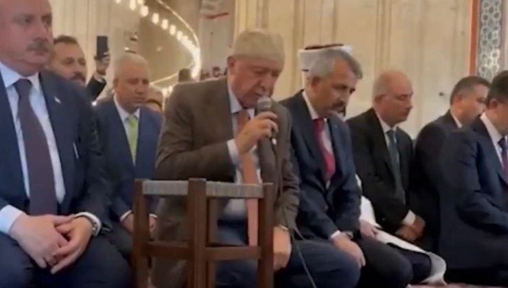 Cumhurbaşkanı Erdoğan, restorasyonu tamamlanan Selimiye Camii’nde Kur’an-ı Kerim okudu