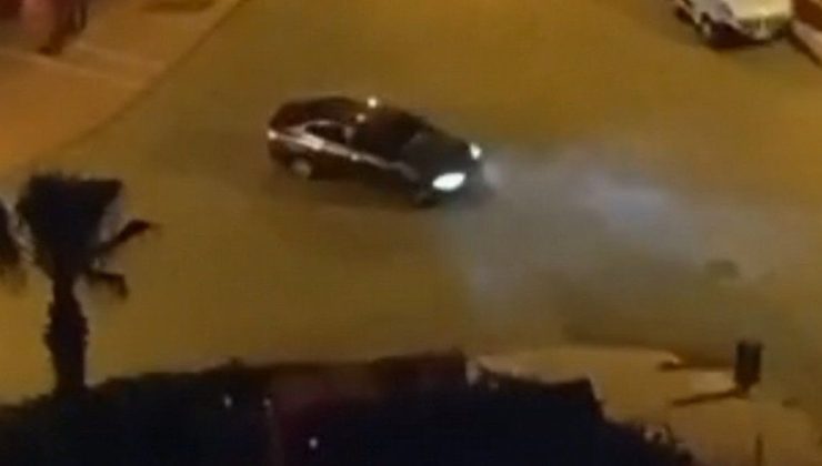 Mersin’de drift atan sürücüye 140 bin lira ceza kesildi